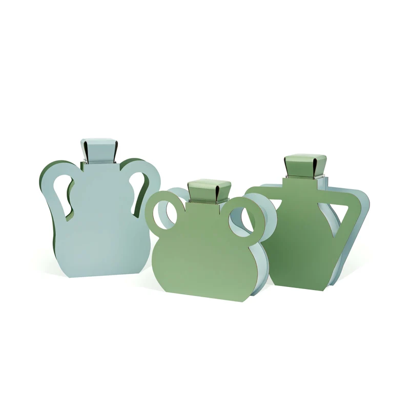 Leather Decorative Object VASE OTTO by Gianpaolo Venier for ADJ STYLE