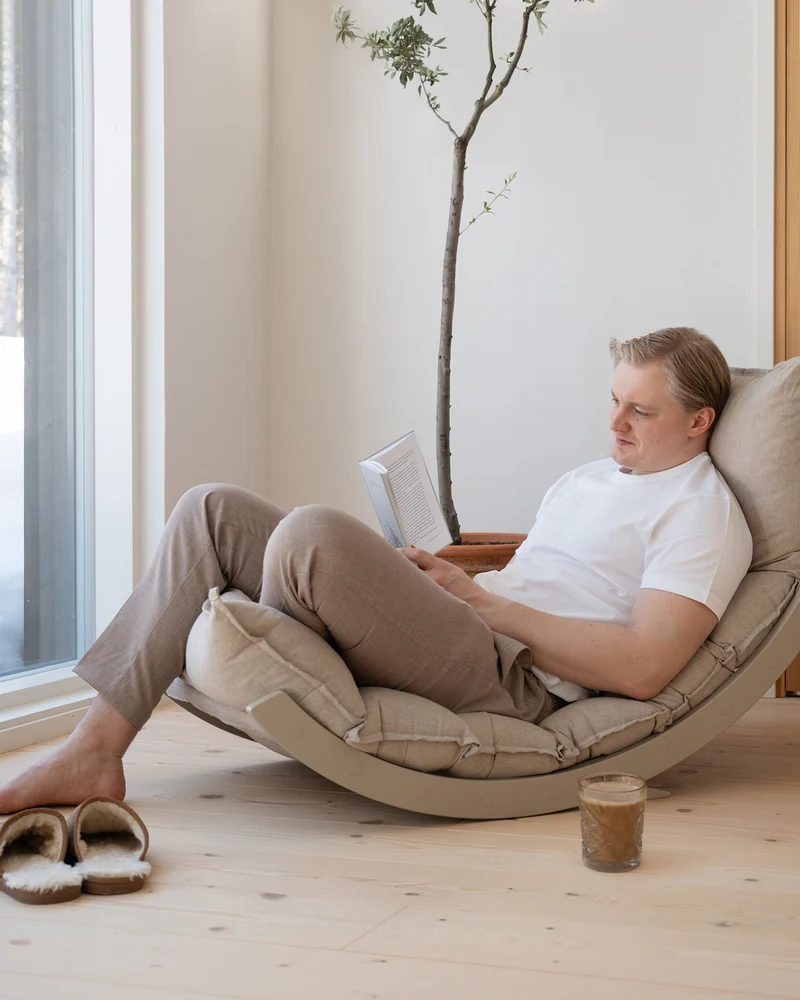 LAAKSO rocking lounger | beige