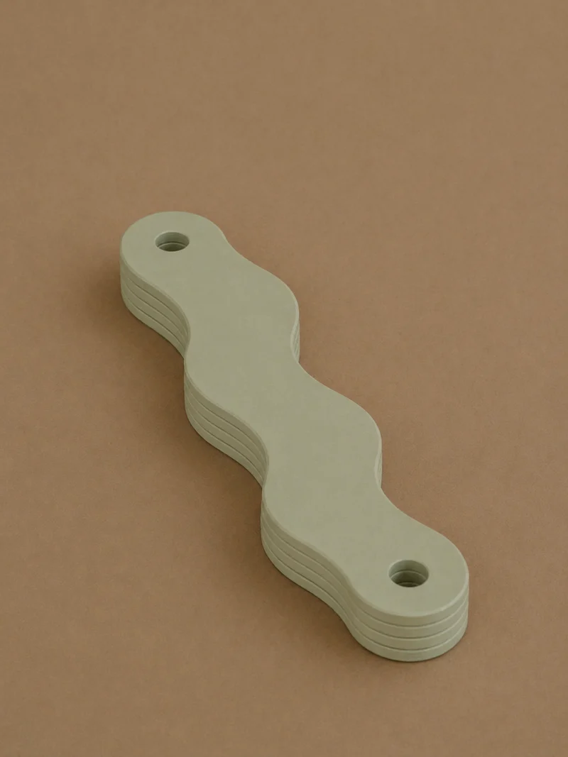 POLKU separate | long curly | sage