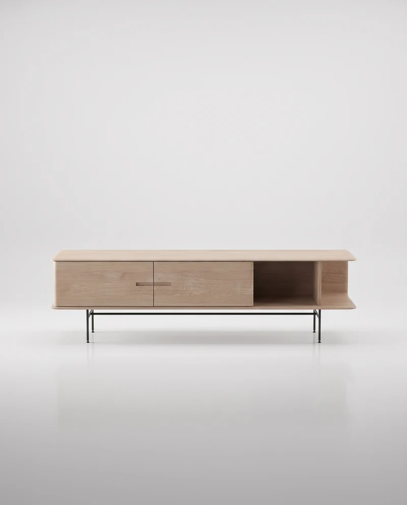 Leno Sideboard with Metal Legs