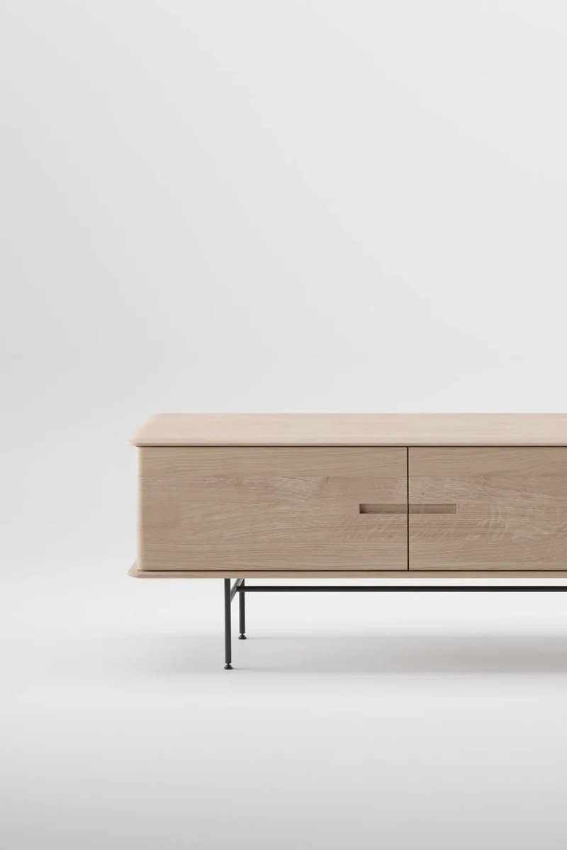 Leno Sideboard with Metal Legs