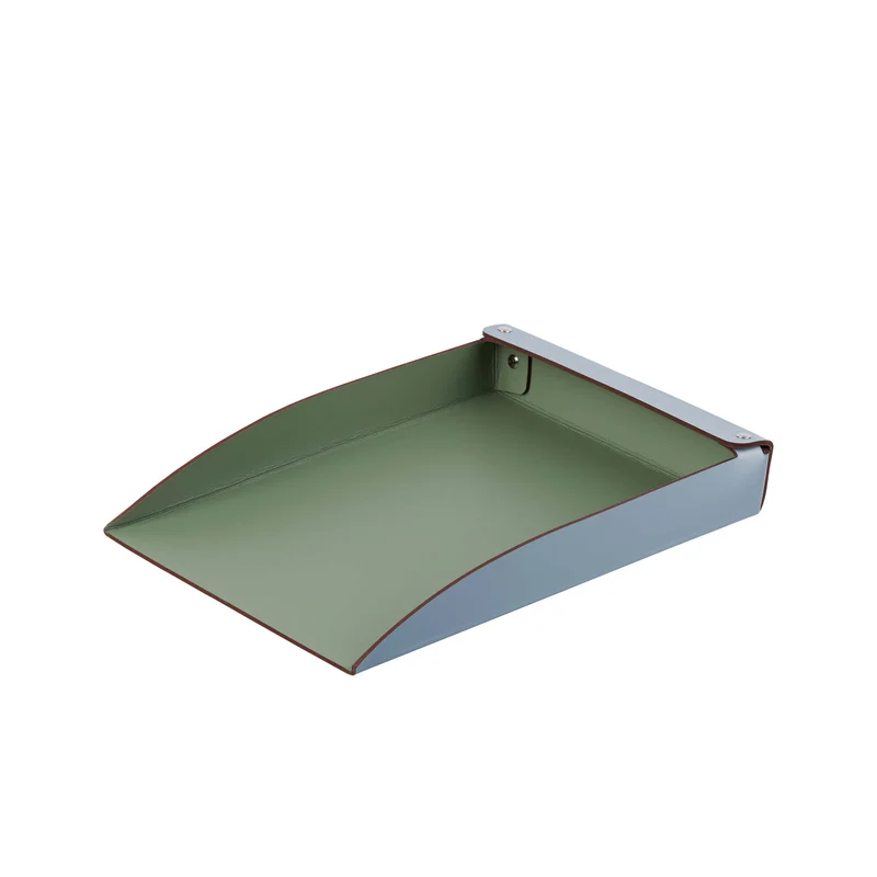 Leather Desk Set – Paper Tray & Pen Holder by Ekaterina Borovkova for ADJ STYLE