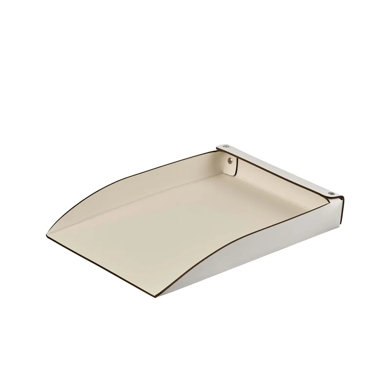 Leather Desk Set – Paper Tray & Pen Holder by Ekaterina Borovkova for ADJ STYLE