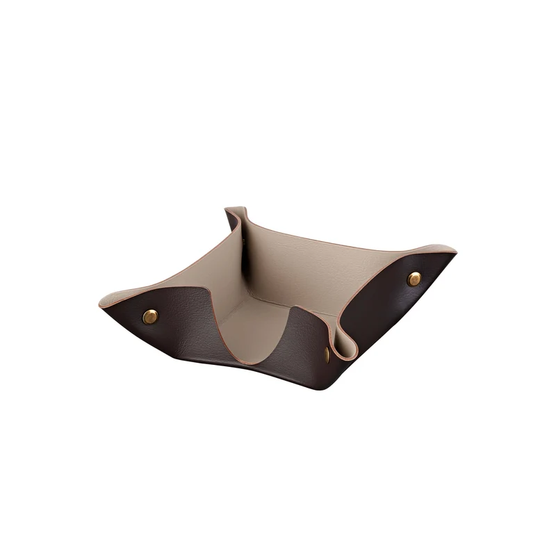 Leather Desk Set – Paper Tray & Pen Holder by Ekaterina Borovkova for ADJ STYLE