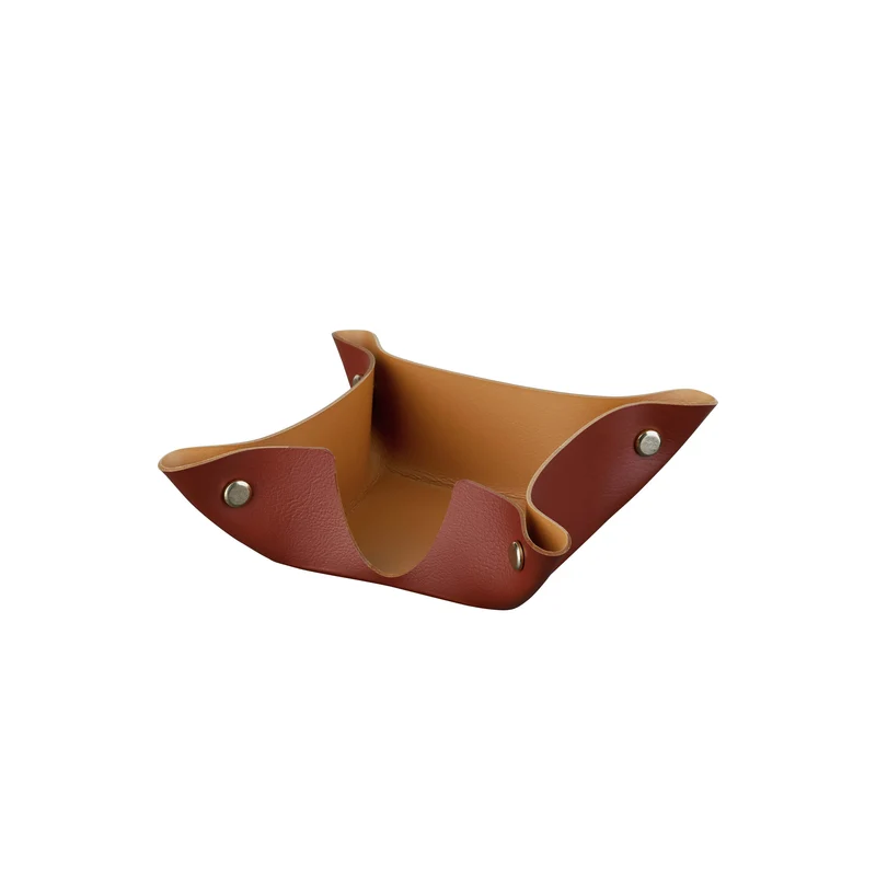 Leather Desk Set – Paper Tray & Pen Holder by Ekaterina Borovkova for ADJ STYLE