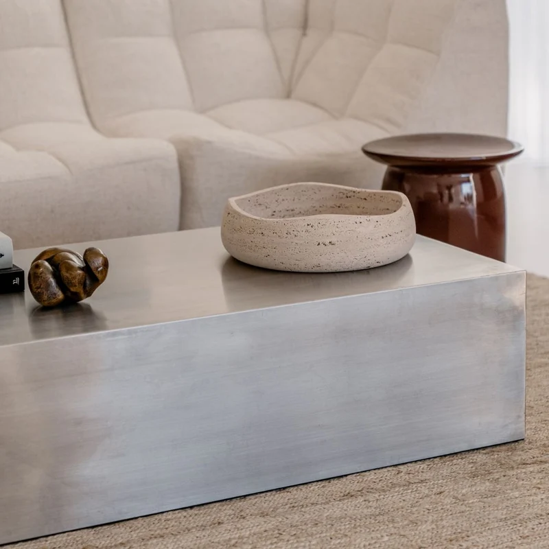 Rechthoekig salontafel Sienna - 120 cm - Stainless Steel