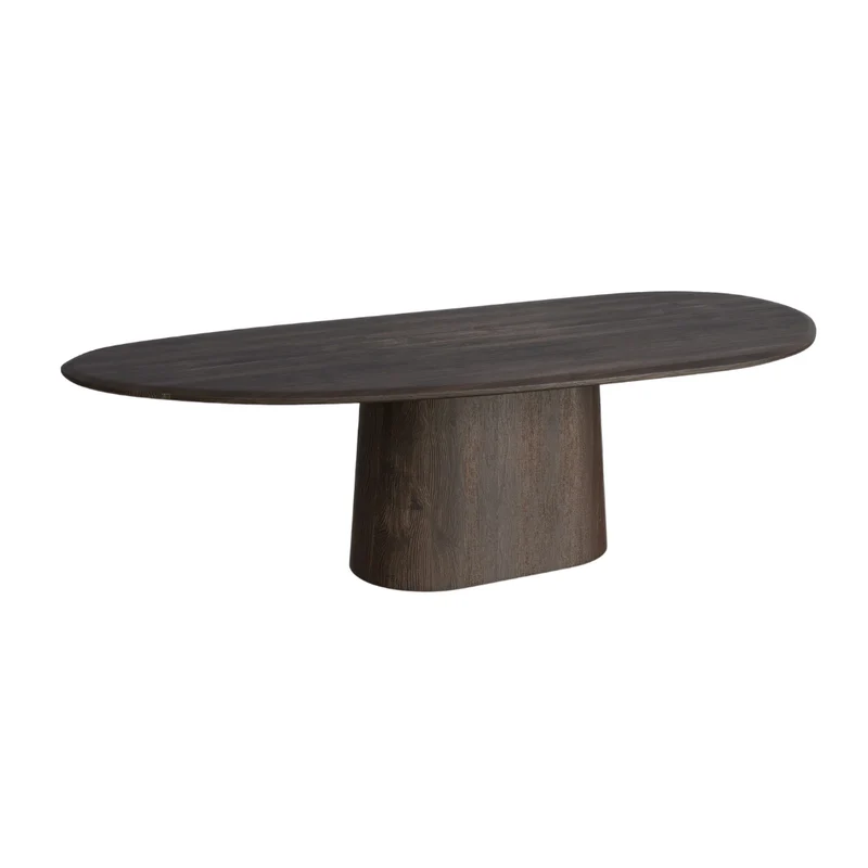 Houten organische eettafel - Anvers - 240 cm - Smokehout