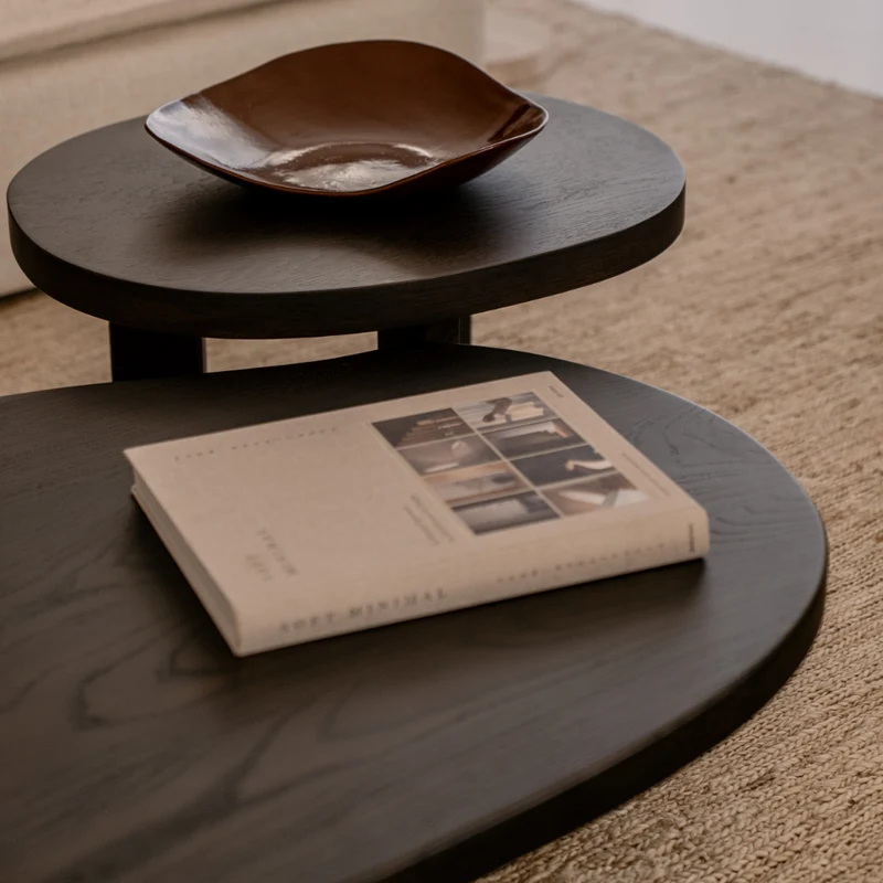 Salontafel Eden - Smokehout - Ovaal - 50 cm - Klein
