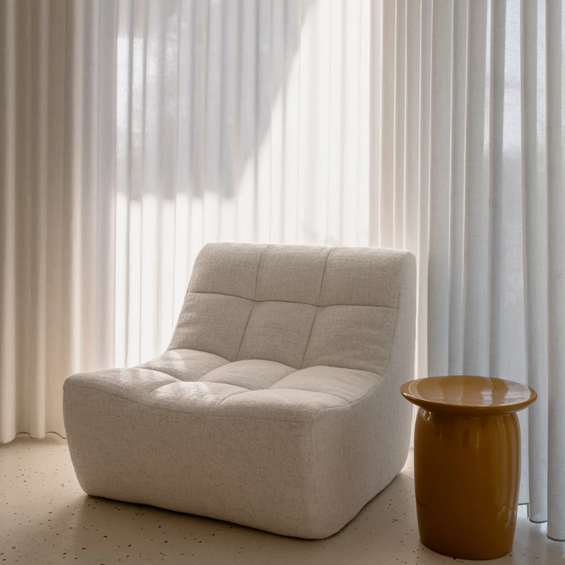 Lemont Sofa Fauteuil Module - 81 cm Breed – Verkrijgbaar in Ivory bouclé en Sandstone Waeve