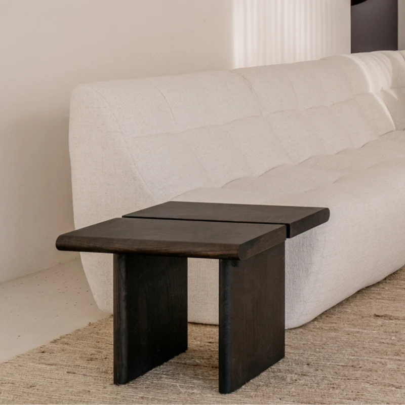 Bijzettafel Arlen - Essenhout - 50 cm - Smokehout kleur