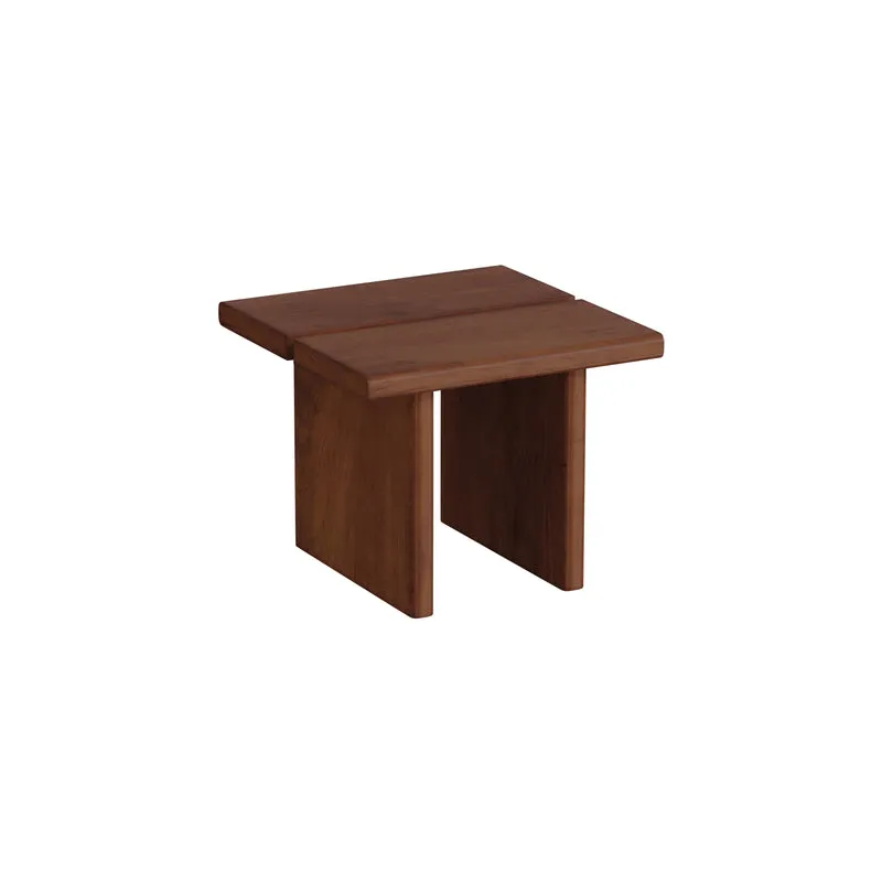 Bijzettafel Arlen - Donkerwalnoot kleur - Essenhout - 50 cm