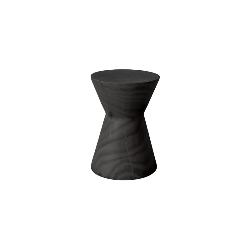 Bijzettafel Eyla - Grenenhout - Zwart