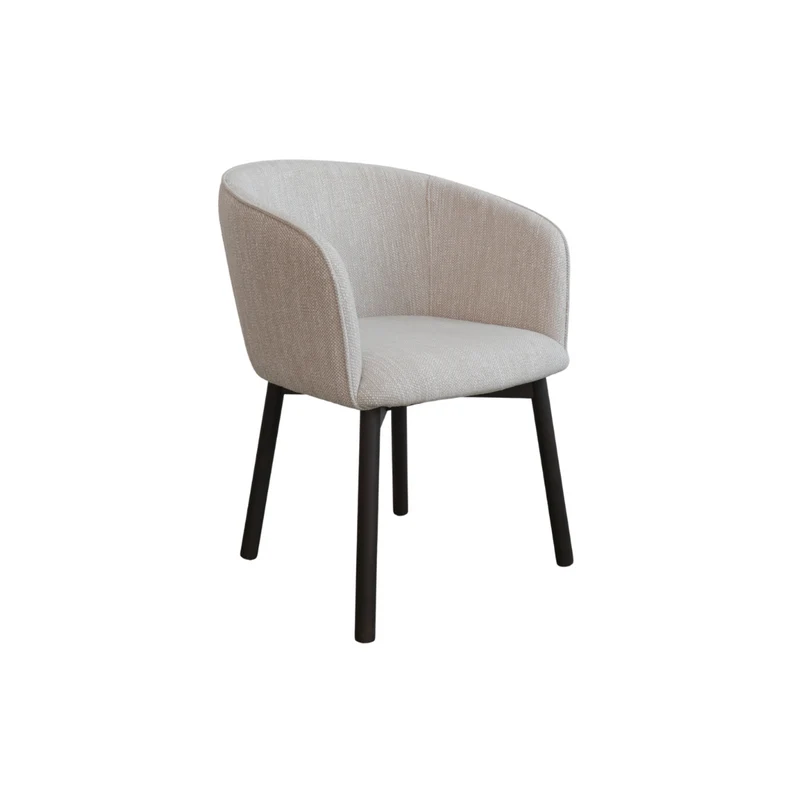 Eetkamerstoel Nox - Smokehout kleur - Sandstone spotted waeve
