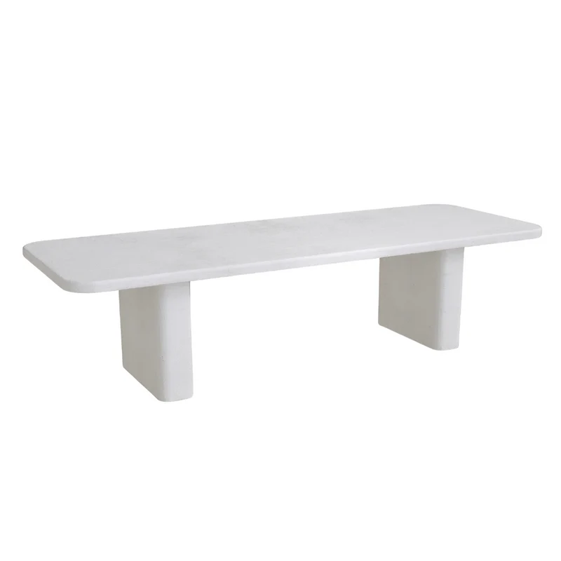 Eettafel Tully - MicroSkin - Latte - Rechthoekige vorm - Rechte poten