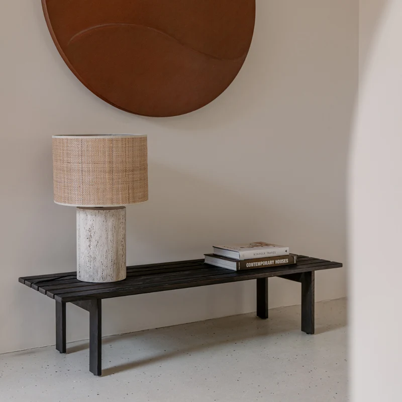Salontafel Melanie - Essenhout - Smoke hout kleur - 140 cm