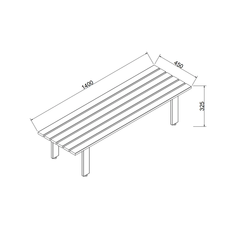 Salontafel Melanie - Essenhout - Smoke hout kleur - 140 cm