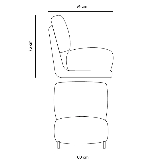 Fauteuil Alix met licht houten frame - H69 - Verkrijgbaar in Mosgroen, Ivory Bouclé en Sandstone Weave