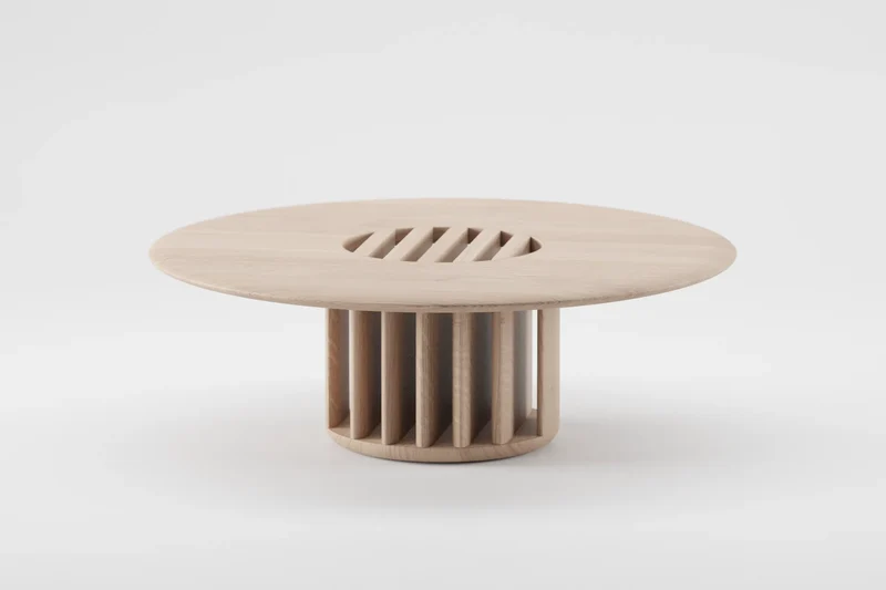 Grid Coffee Table - Solid Top