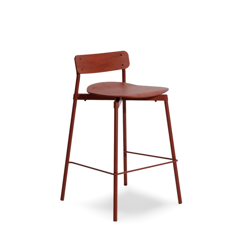 Fromme Wood High Stool 65cm