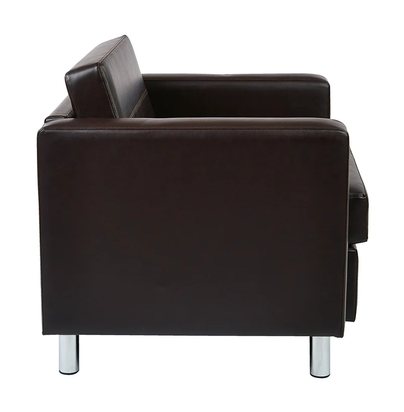 Fauteuil carré noir - Série Pacific