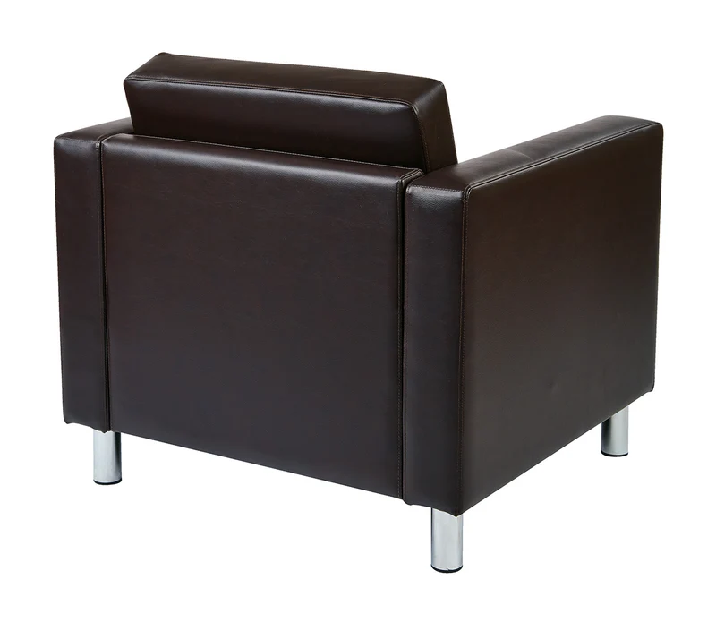 Fauteuil carré noir - Série Pacific