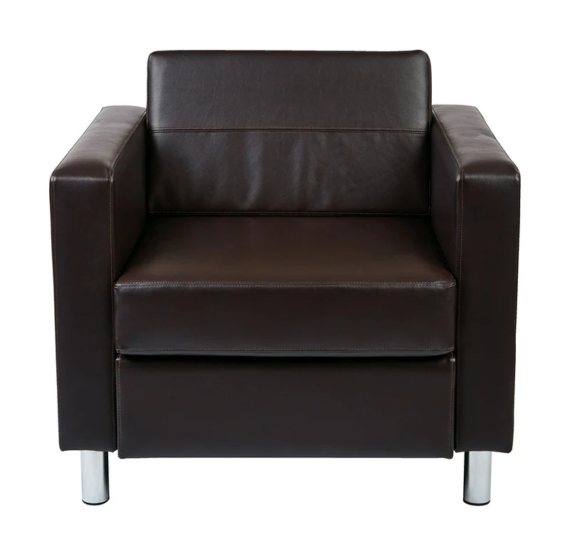Fauteuil carré noir - Série Pacific