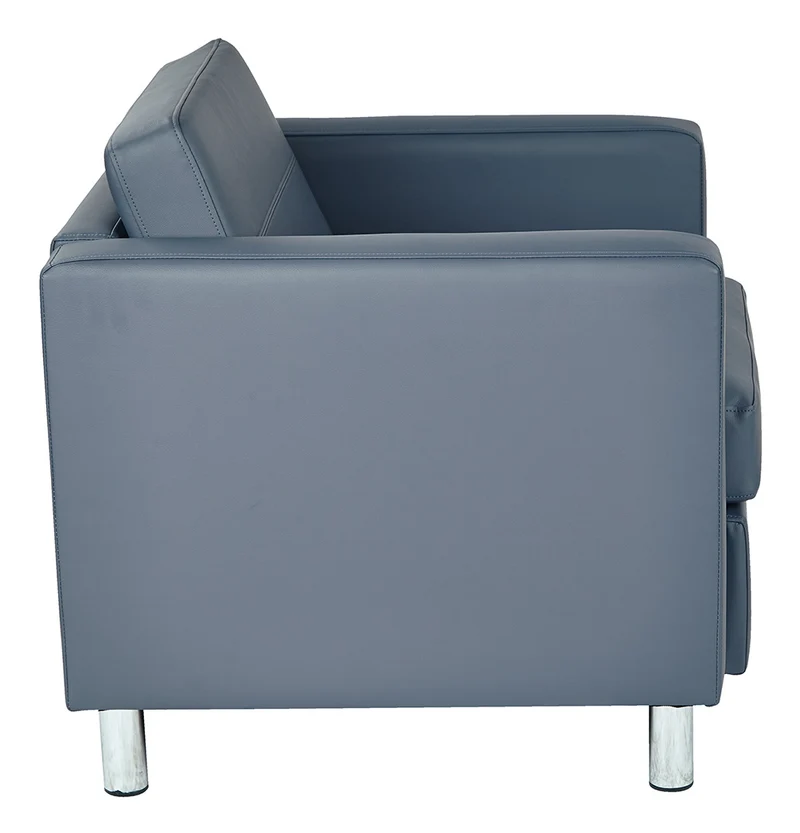 Fauteuil carré bleu - Série Pacific