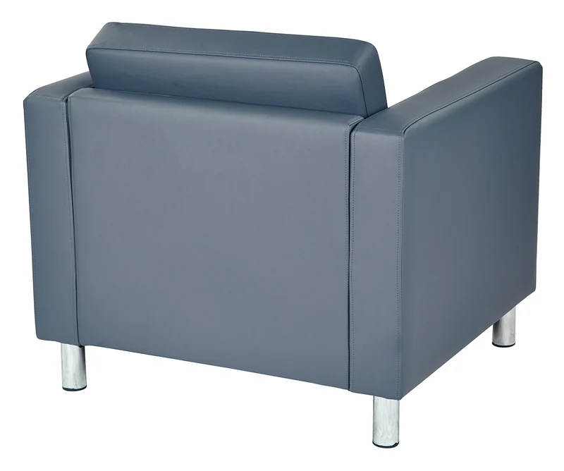 Fauteuil carré bleu - Série Pacific