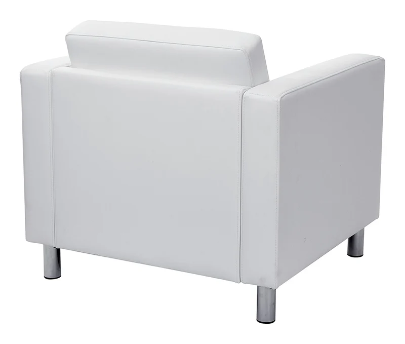 Fauteuil carré blanc - Série Pacific