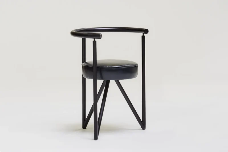Set of 4 metal dining chairs 'Miss Dorn' by Philippe Starck