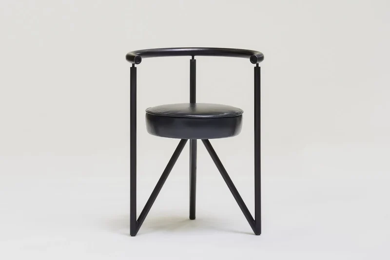 Set of 4 metal dining chairs 'Miss Dorn' by Philippe Starck