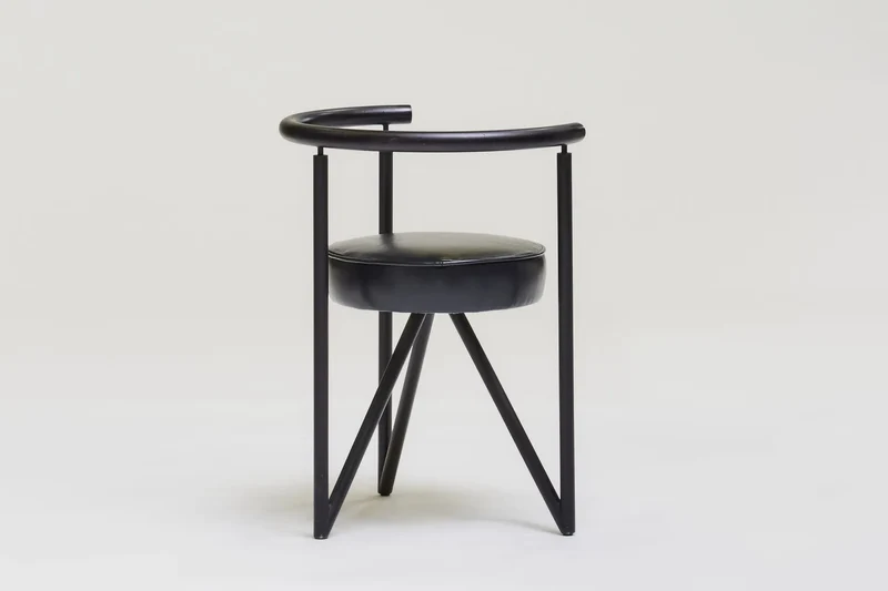 Set of 4 metal dining chairs 'Miss Dorn' by Philippe Starck