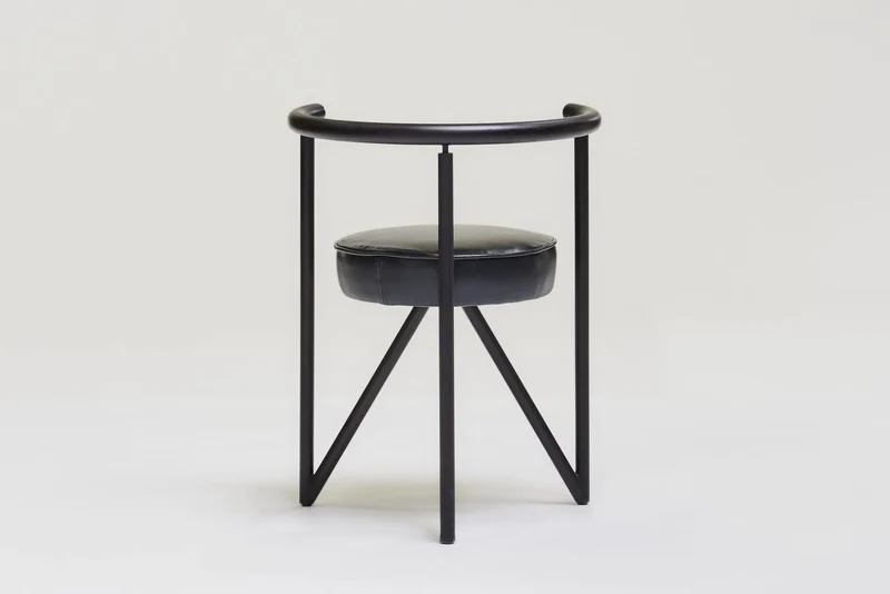 Set of 4 metal dining chairs 'Miss Dorn' by Philippe Starck