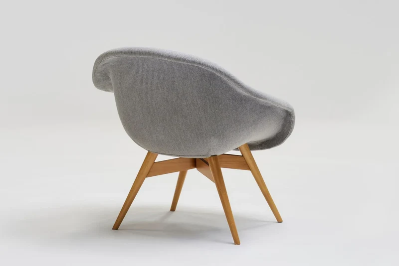 Fabric armchair by Miroslav Navratil