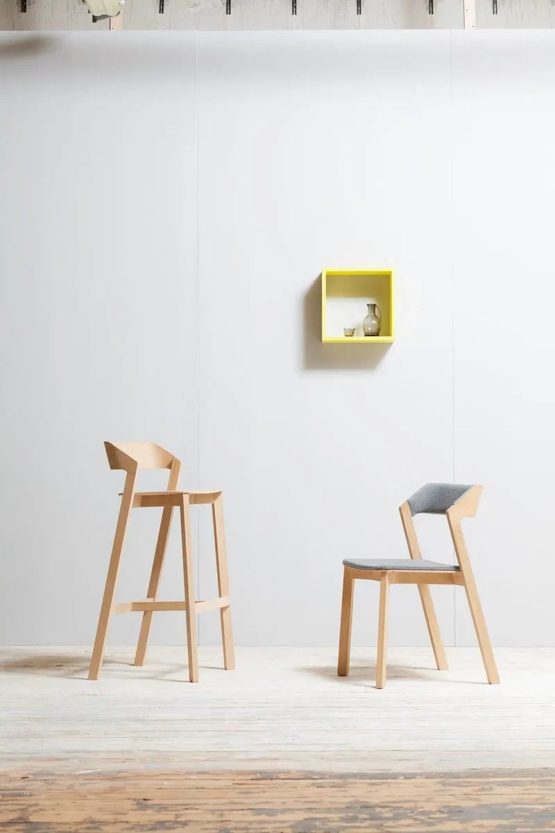 Merano Barstool - Veneer / Solid Wood