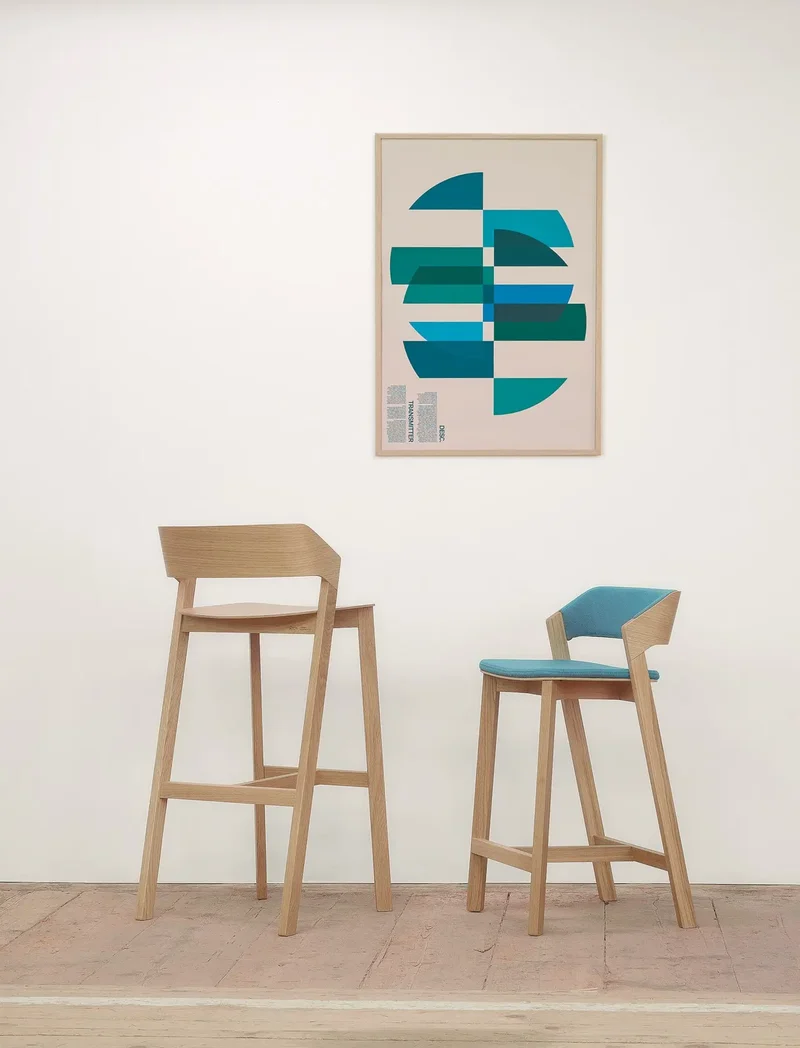 Merano Barstool - Veneer / Solid Wood