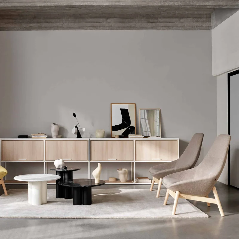 Fauteuil lounge Famiglia dossier haut