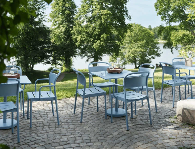 Linear Steel Side Chair