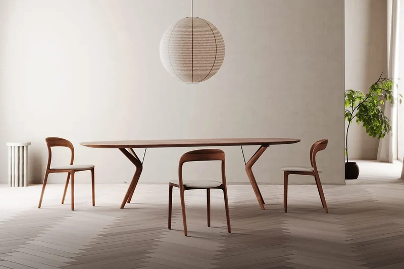 Lakri Oval Table
