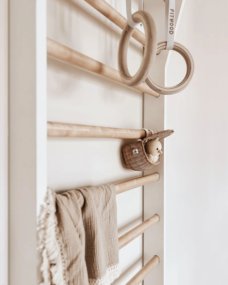 TAIMI wall bars | white - birch