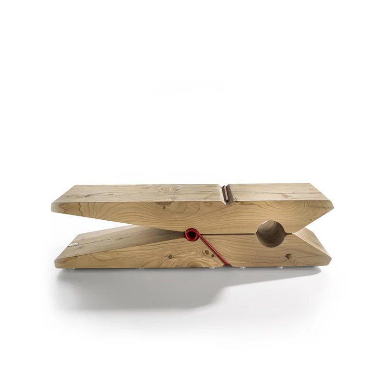 Wood Bench MOLLETTA by Beldessari & Beldessari for Riva 1920