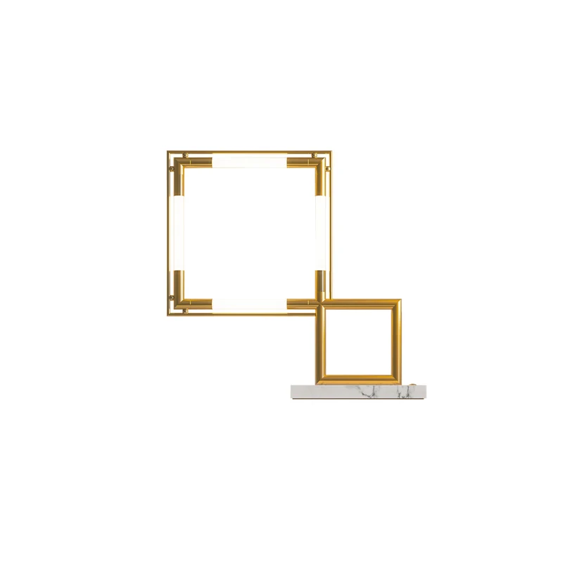 Table Lamp QUADRO by Jacques Adnet for Lumen Center