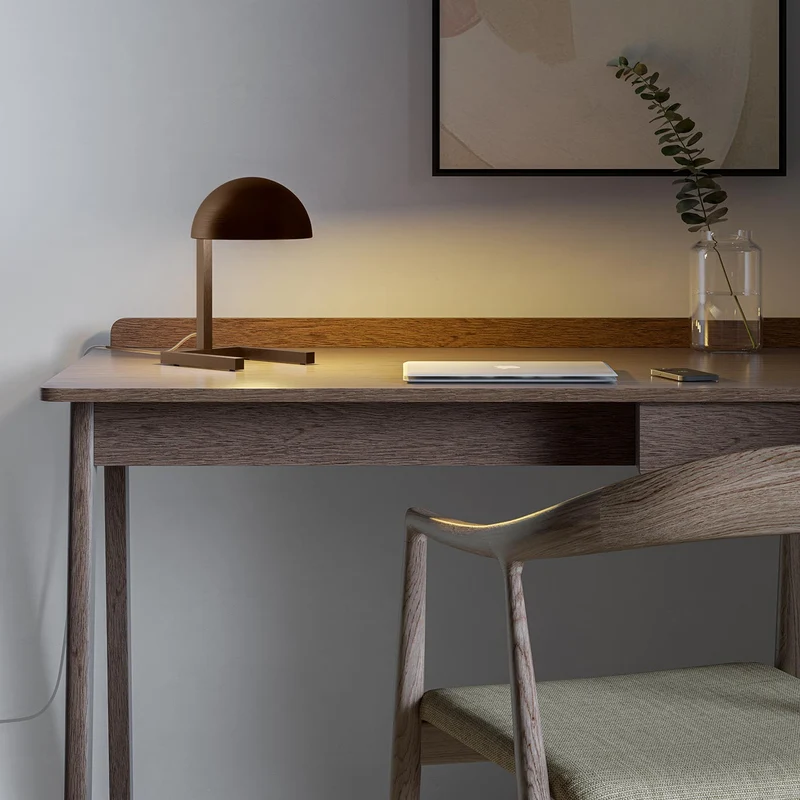 Adjustable Brass Table Lamp MJA by Jacques Adnet for Lumen Center