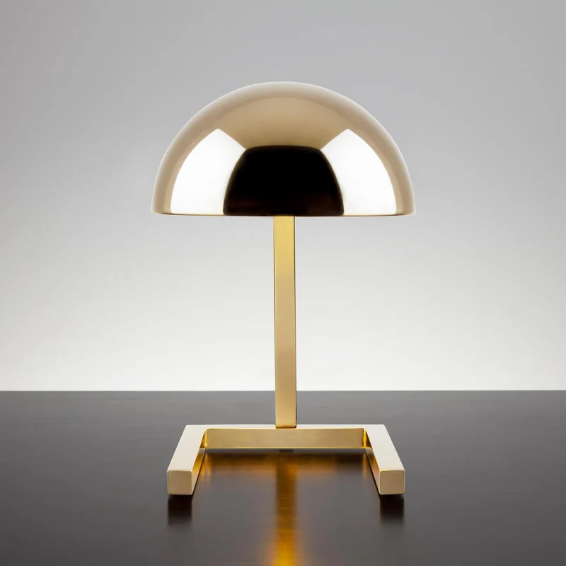 Adjustable Brass Table Lamp MJA by Jacques Adnet for Lumen Center