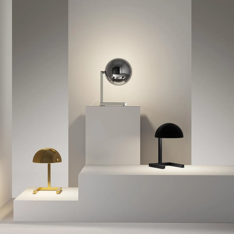 Adjustable Brass Table Lamp MJA by Jacques Adnet for Lumen Center