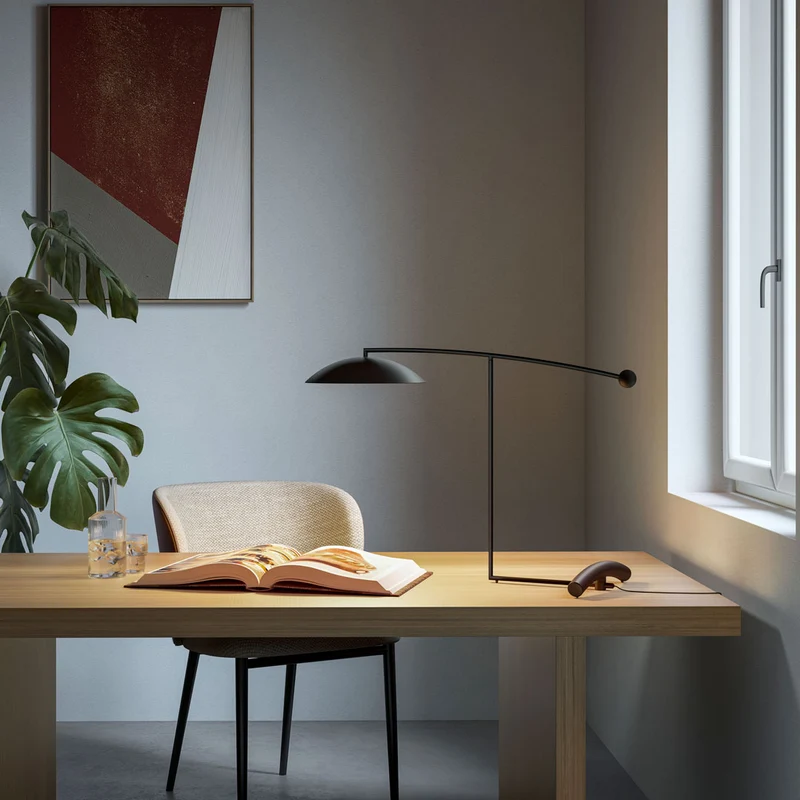 Rotating Table Lamp ORBIT by Kevin Gray for Lumen Center