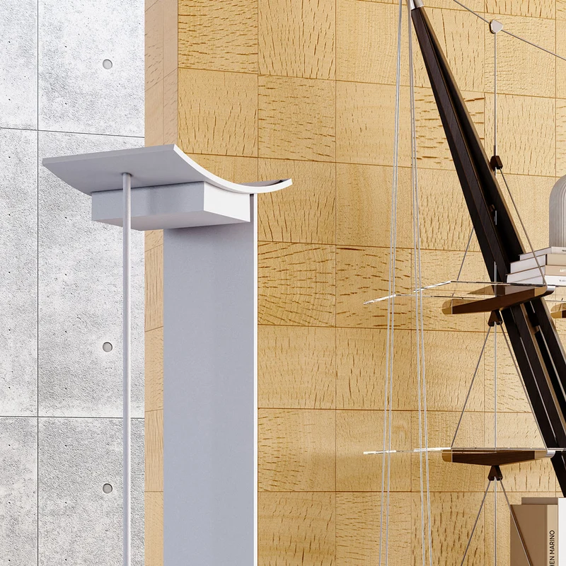 Aluminium Floor Lamp MCP by Gilles Dera for Lumen Center