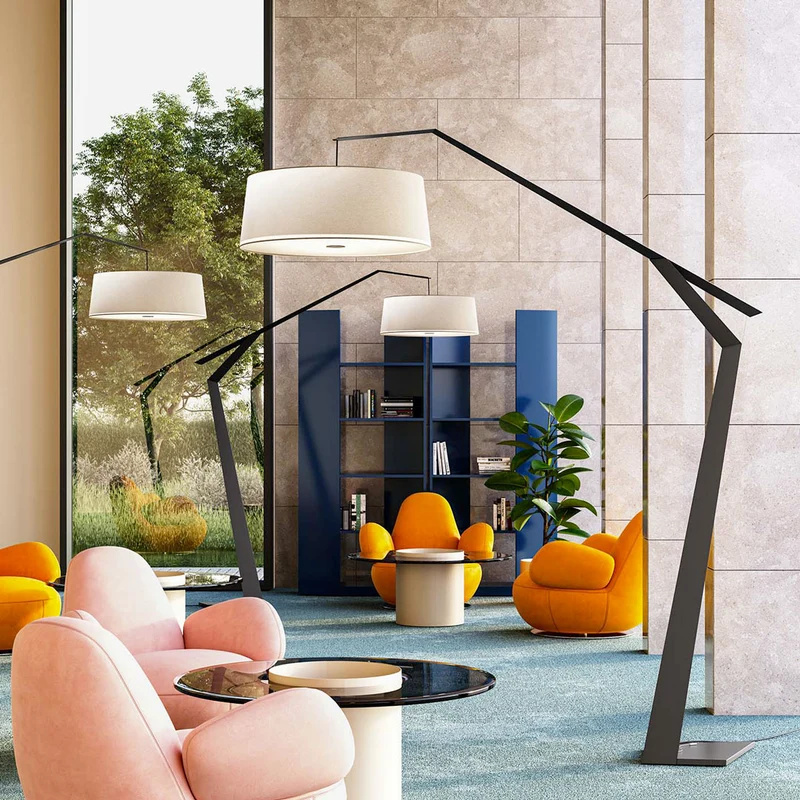 Adjustable Floor Lamp GRUS by Alberto Saggia & Valerio Sommella for Lumen Center