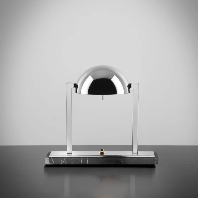 Marble Table Lamp DIANE by Jacques Adnet for Lumen Center