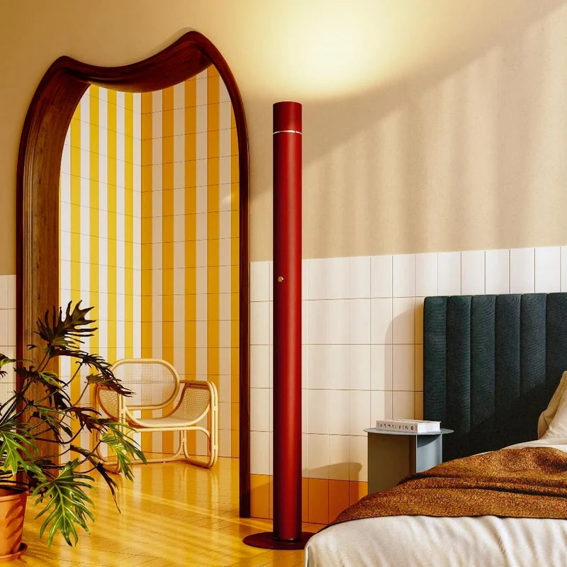 Aluminium and Brass Floor Lamp CONCORDE by Villatosca for Lumen Center